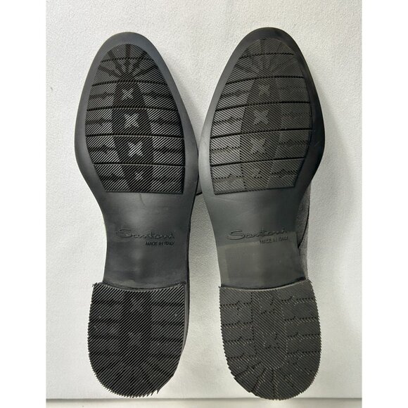 Santoni Italy Men's Suede Lace Up Chukka Ankle Boots in Gray - Sz 10 - Picture 10 of 11